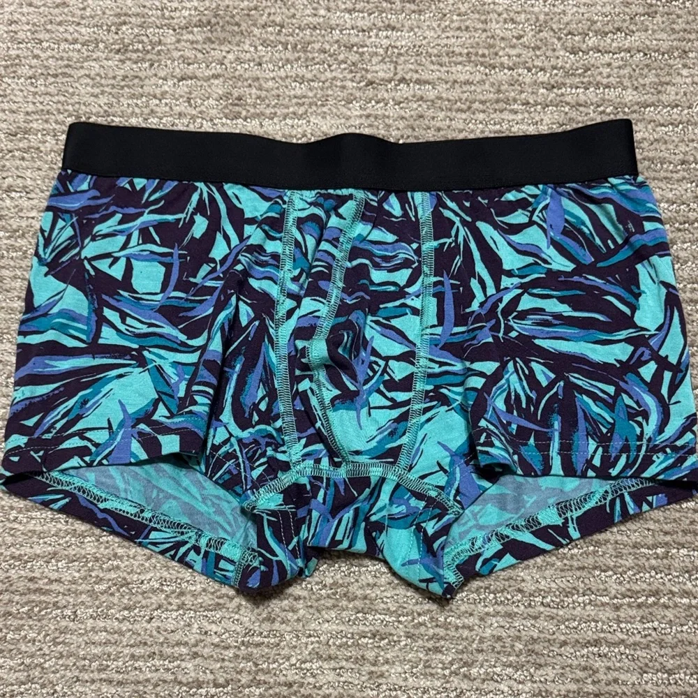 3 Pair MeUndies Men's Patterned Boxer Trunks